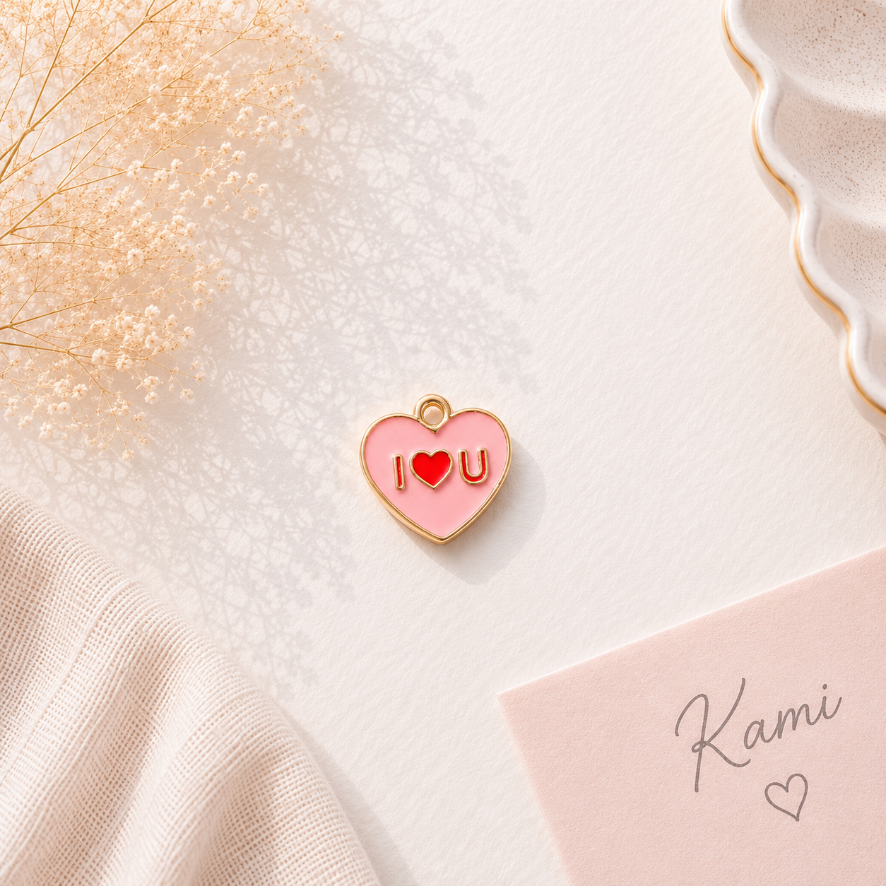 Heart Message Charm