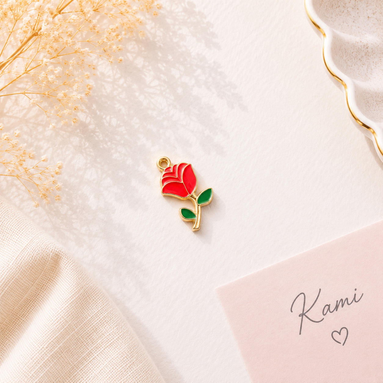 Red Rose Charm