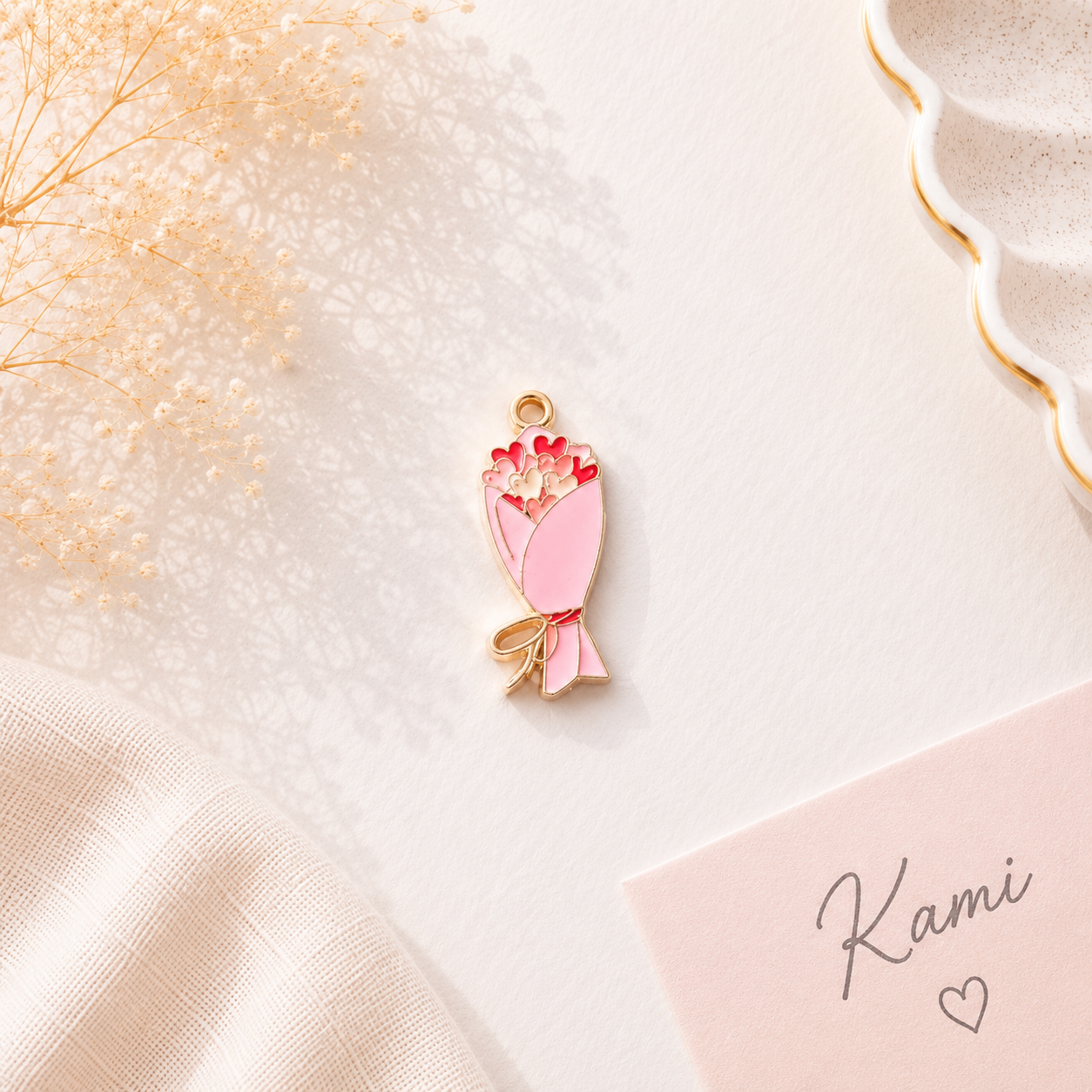 Heart Buquet Charm
